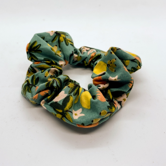 Citrus Floral on Teal