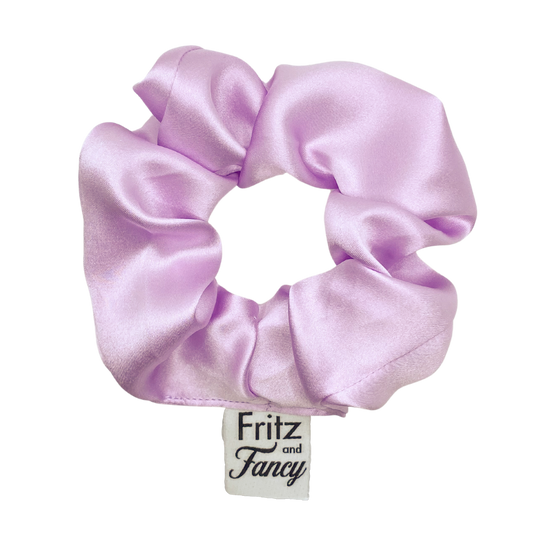 Lavender Purple Silk Scrunchie